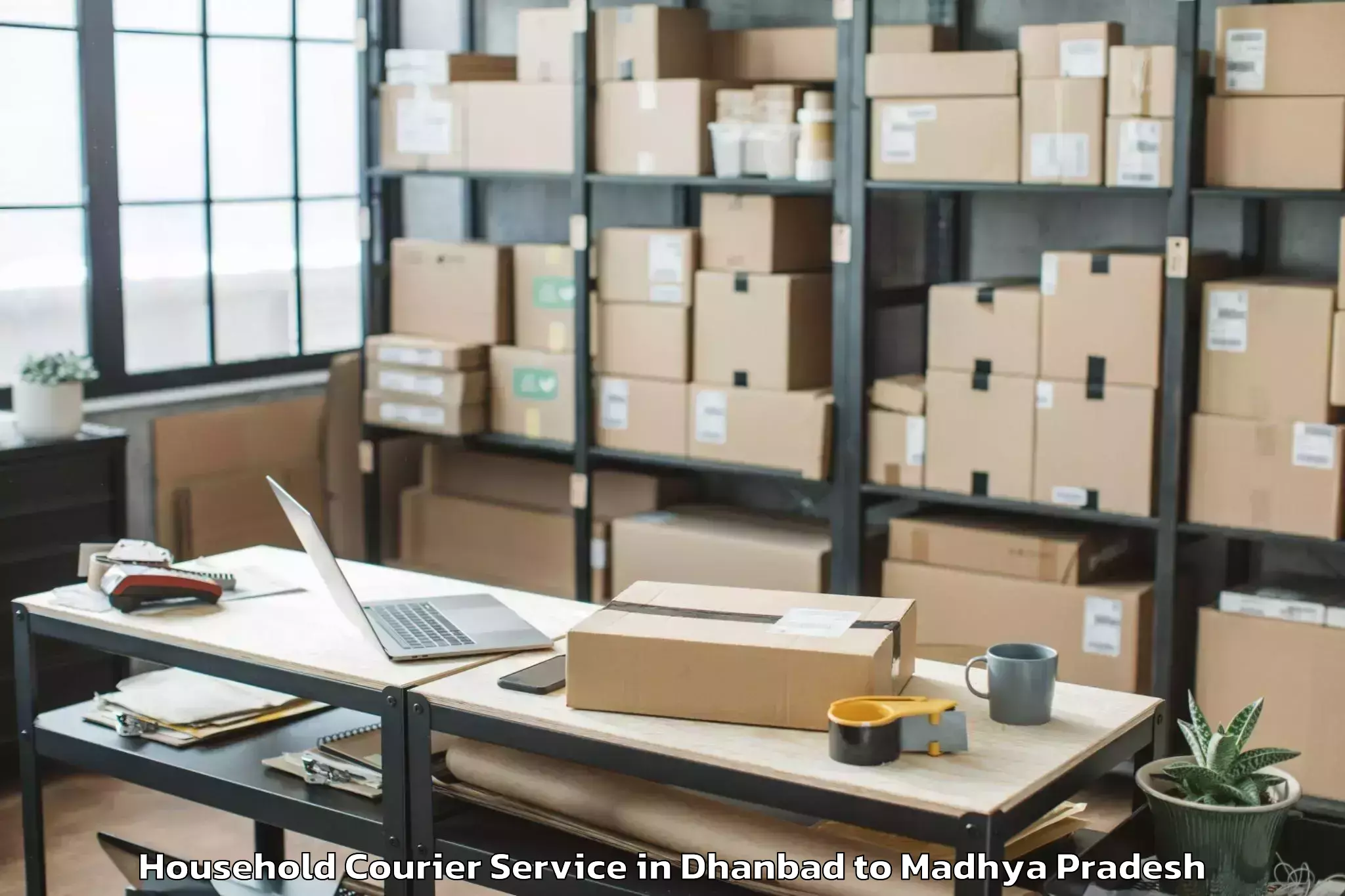 Hassle-Free Dhanbad to Sendhwa Household Courier